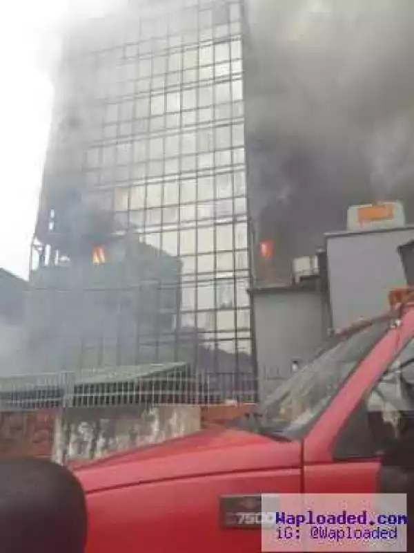 Photos: Fire Outbreak at Lagos Annex of the National Assembly